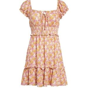 All in Favor Smocked Minidress​​​​